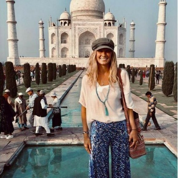 TIGERLILY Sz 12 Wide Leg Boho Pants - Picture 8 of 10